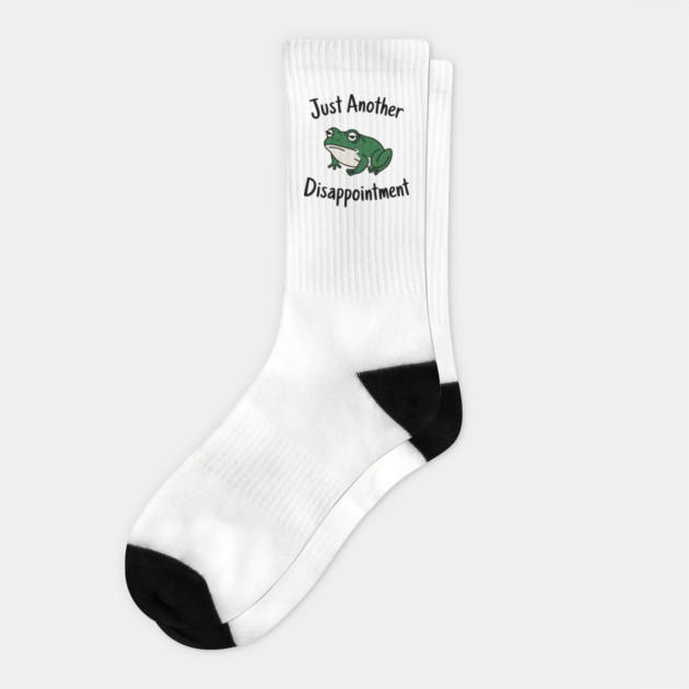 Just Another Disappointment Edgy Humor Ironic Mood Socks by Anticorporati