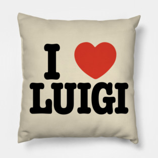I LOVE LUIGI Pillow