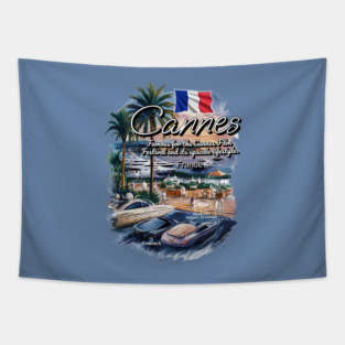 Cannes – Famous for the Cannes Film Festival and its upscale lifestyle V3 Tapestry