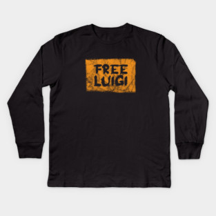 Free luigi - luigi mangione Kids Long Sleeve T-Shirt