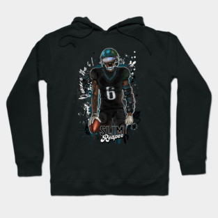 Beware the 6! Devonta Smith Slim Reaper Illustration Hoodie
