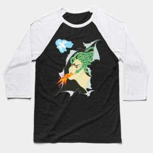 Erté - The Seven Deadly Sins Suite, Anger, 1983 [Dark Version] Baseball T-Shirt