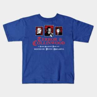 Terror at Collinwood - Trio of Terror 3 - main trio logo- Color shirt version - designed by Eric Marshall Kids T-Shirt