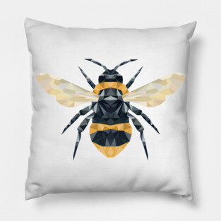 Geometric Bumble Bee Pillow