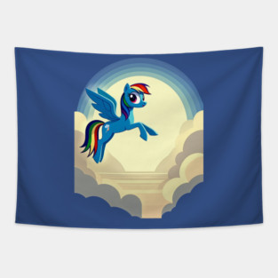 Moonlit Rainbow Dash Tapestry