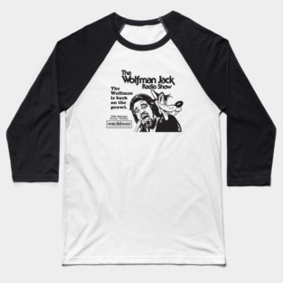 Wolfman Jack Radio Show - Light Baseball T-Shirt