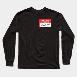 HELLO MY NAME IS SATOSHI Long Sleeve T-Shirt