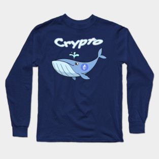 Ethereum Crypto Whale Long Sleeve T-Shirt