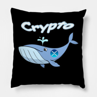 XRP Cryto Whale Pillow