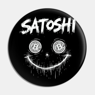 Satoshi Nakamoto smiley Pin