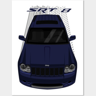 Jeep Grand Cherokee SRT 8 2006 - 2010 - Modern Blue Posters and Art