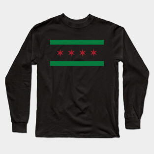 Chicago Flag Long Sleeve T-Shirt
