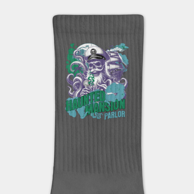 Distressed Vintage Look Haunted Mansion Parlor Aboard the Treasure Cruise Ship by Joaddo