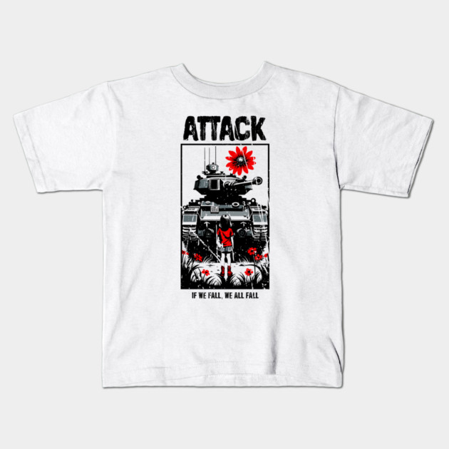 ATTACK Kids T-Shirt by artslaves
