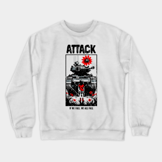 ATTACK Crewneck Sweatshirt by artslaves