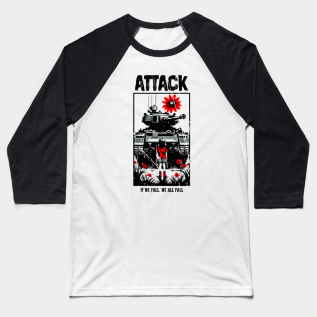 ATTACK Baseball T-Shirt by artslaves