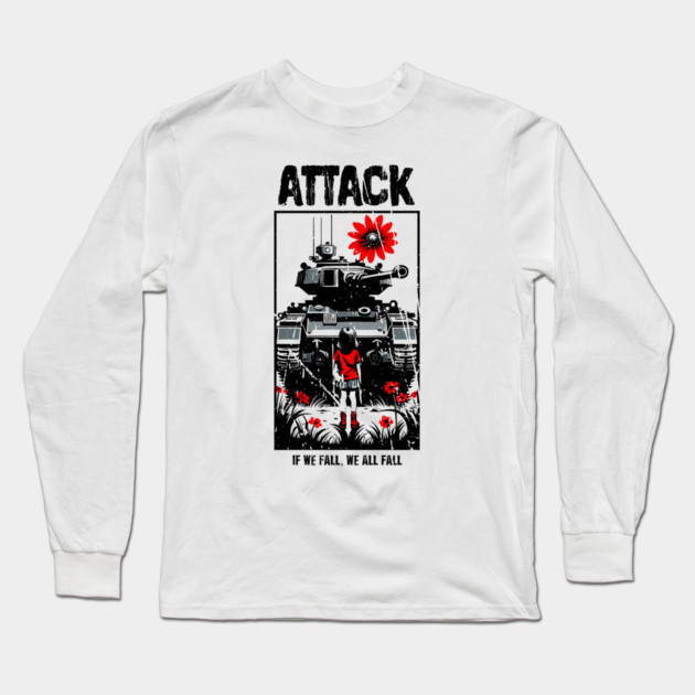 ATTACK Long Sleeve T-Shirt by artslaves