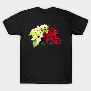 Bouquet of Red and Yellow Poinsettia T-Shirt