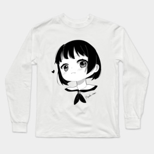 Chibi Moria - B&W Long Sleeve T-Shirt