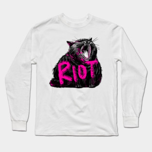 Cat Riot Long Sleeve T-Shirt