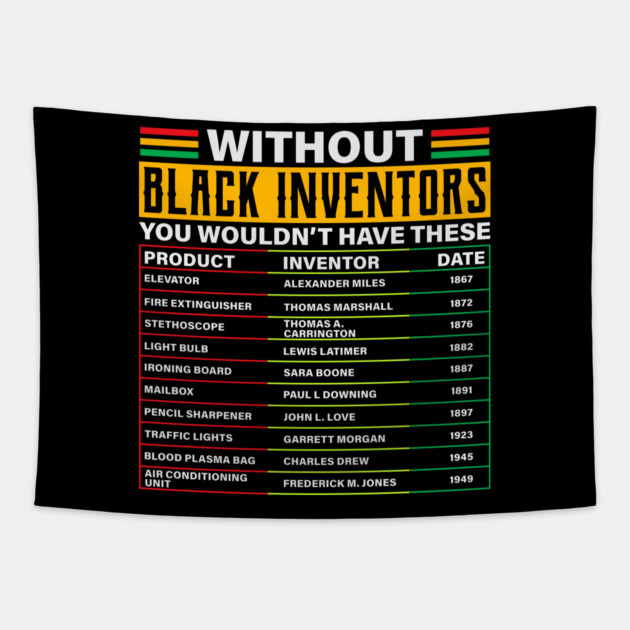 Black Inventors Tapestry by UrbanLifeApparel