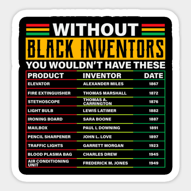 Black Inventors Magnet by UrbanLifeApparel
