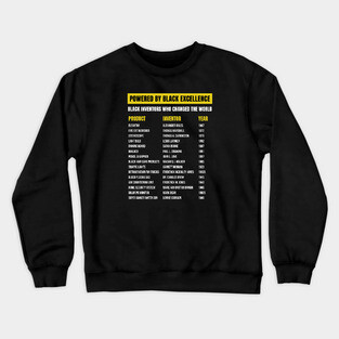 Black Inventors Who Changed the World Crewneck Sweatshirt