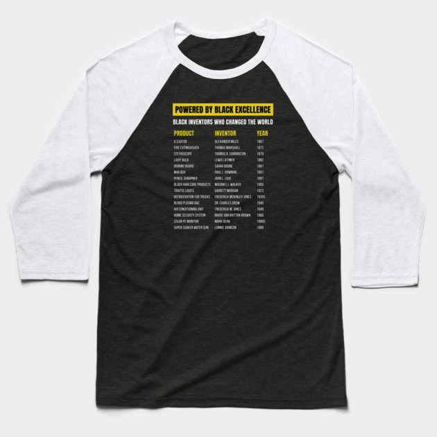 Black Inventors Who Changed the World Baseball T-Shirt by UrbanLifeApparel
