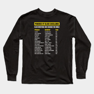 Black Inventors Who Changed the World Long Sleeve T-Shirt