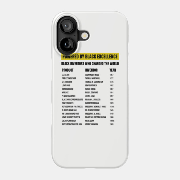 Black Inventors Who Changed the World Phone Case by UrbanLifeApparel