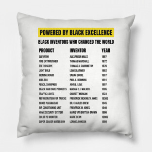 Black Inventors Who Changed the World Pillow
