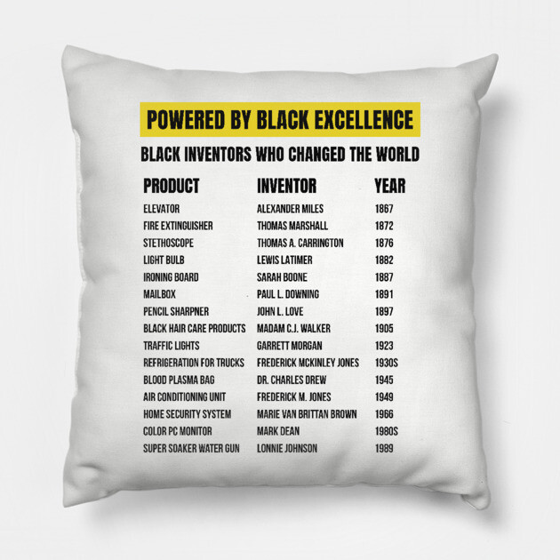 Black Inventors Who Changed the World Pillow by UrbanLifeApparel