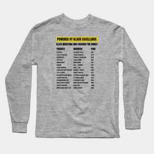 Black Inventors Who Changed the World Long Sleeve T-Shirt