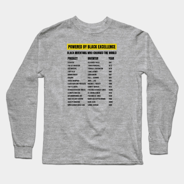 Black Inventors Who Changed the World Long Sleeve T-Shirt by UrbanLifeApparel