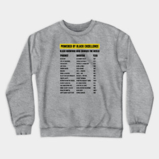 Black Inventors Who Changed the World Crewneck Sweatshirt