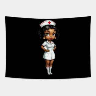 Black Nurse Tapestry