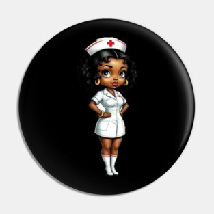 Black Nurse Pin