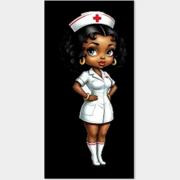 Black Nurse Wall Art by UrbanLifeApparel
