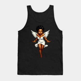 Cute Black Angel Tank Top
