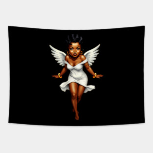 Cute Black Angel Tapestry