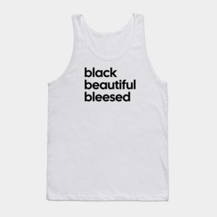 Black Beautiful Blessed Tank Top