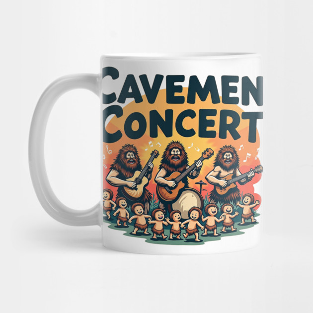 Cavemen Concert Shirt - Prehistoric Music Adventure Tee by Urbanprint