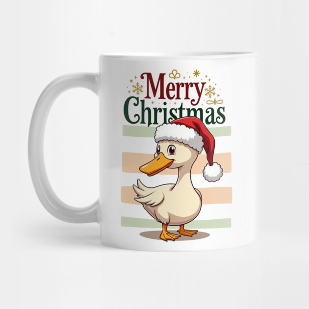 Santa Goose Shirt - Merry Christmas Holiday Tee by Urbanprint