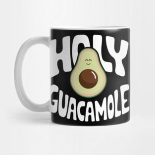 Holy Guacamole Funny Avocado Vegan Plant Lover Food Pun Mug