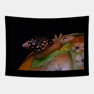 Dab Snail 2 - Weed Design Tapestry