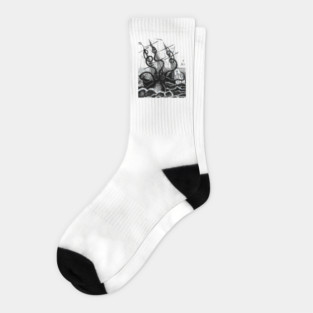 Kraken Attacks Boat Socks
