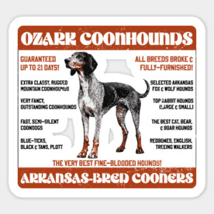 Ozark Coonhounds Sticker