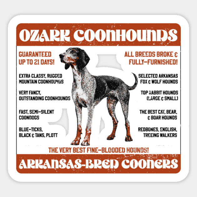 Ozark Coonhounds Sticker by rt-shirts