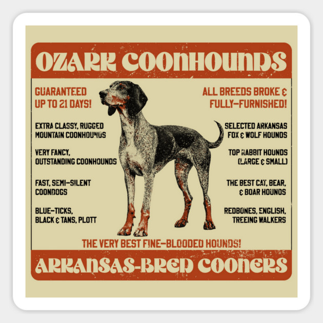 Ozark Coonhounds Magnet by rt-shirts