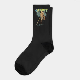 Gauntlet Valkyrie Fantasy Retro Vintage Video Game Socks